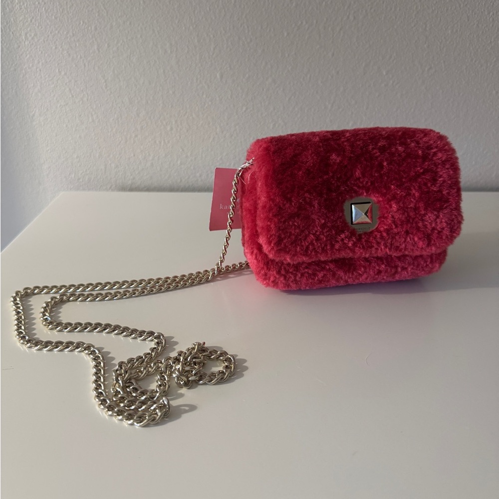 Kate Spade Fuchsia Faux Fur Mini Bag